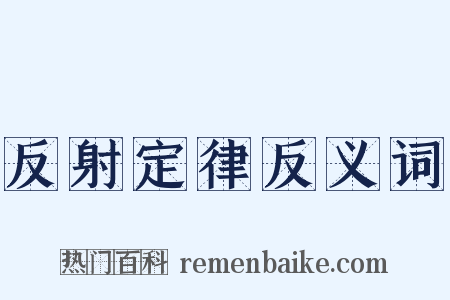 反射定律反义词是什么意思的图片